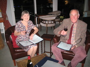 27th Feb 2014 - John and Pamela Choosing from the Menu