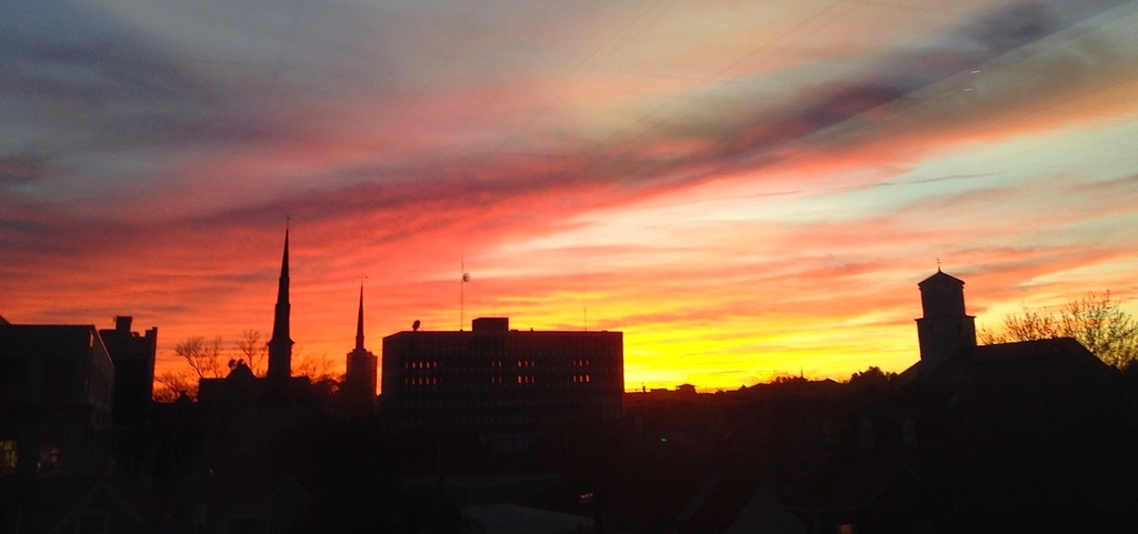 Sunset over downtown Charleston, SC by congaree