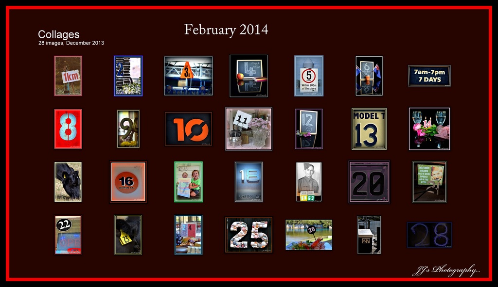 Numbers Collage.... February 2014 by julzmaioro