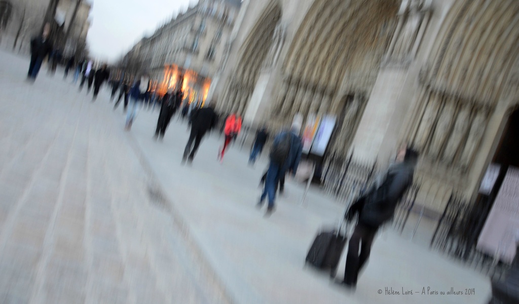 In front of Notre Dame de Paris by parisouailleurs