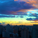 Sunrise from a hotel window by jyokota
