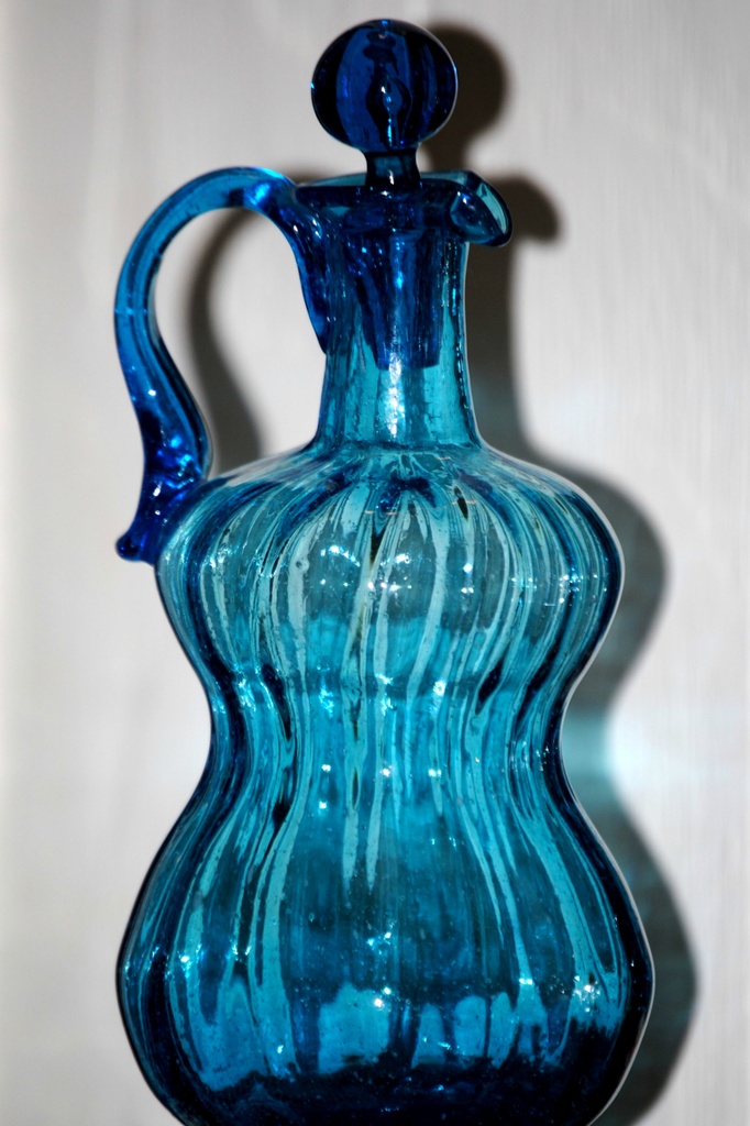 Beautiful Blue Decanter by genealogygenie