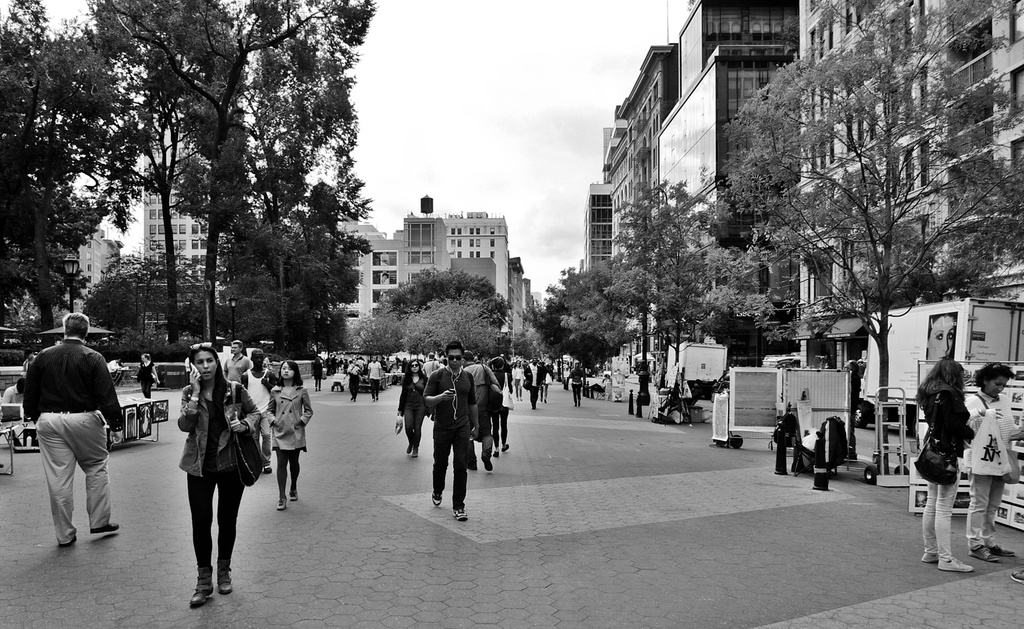 Sidewalk, Union Square Park by soboy5