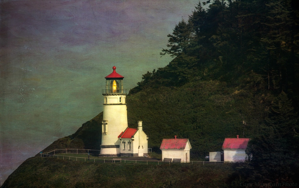 Lighthouse with Texture without Frame by jgpittenger