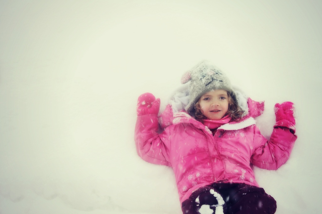sitting in a snowbank by edie
