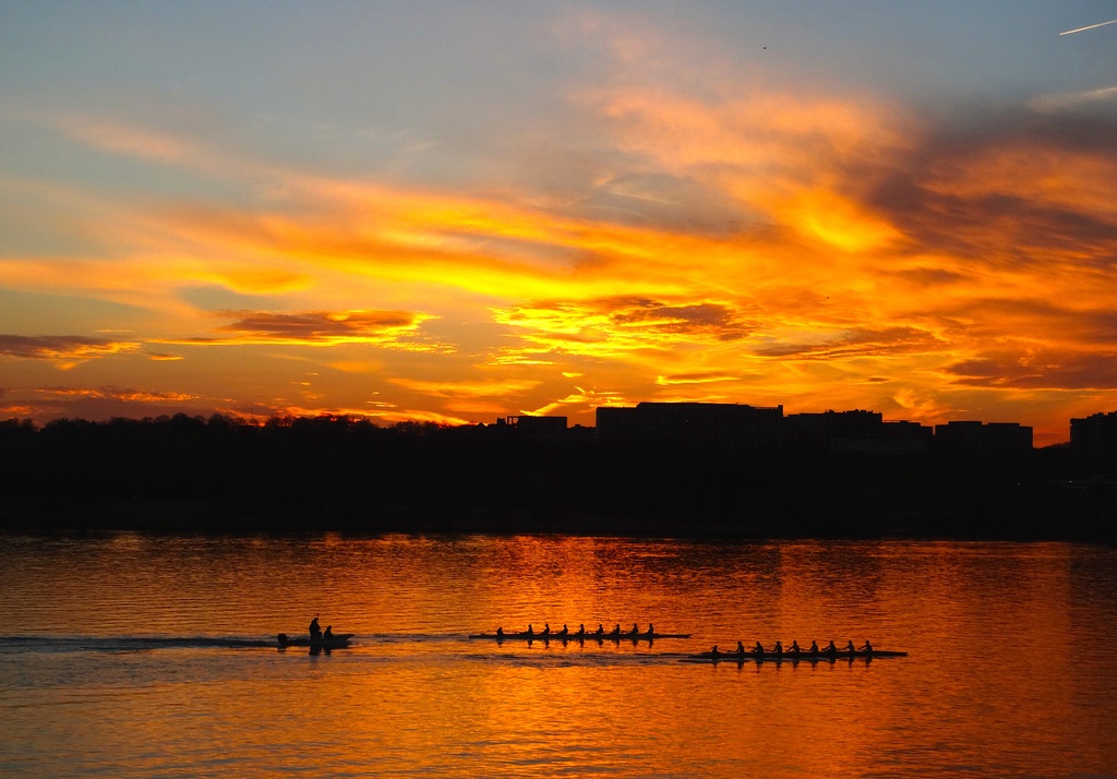 Rowing on the Potomac  by khawbecker