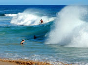 10th Mar 2014 - Sandy Beach on Oahu, Hawai'i_My First Surfer Photo