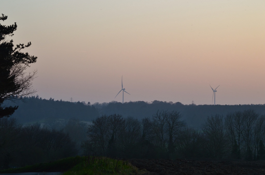 Windmills in the distance by motorsports