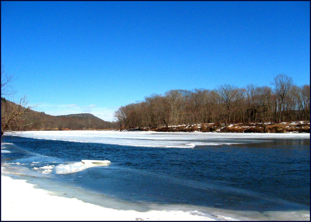 Ice on the Delaware  by olivetreeann