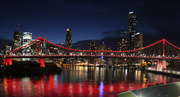 14th Mar 2014 - My Brisbane 5 - The Bridge lights up for Daniel