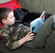 17th Mar 2014 - A Boy, his Dog and a Book