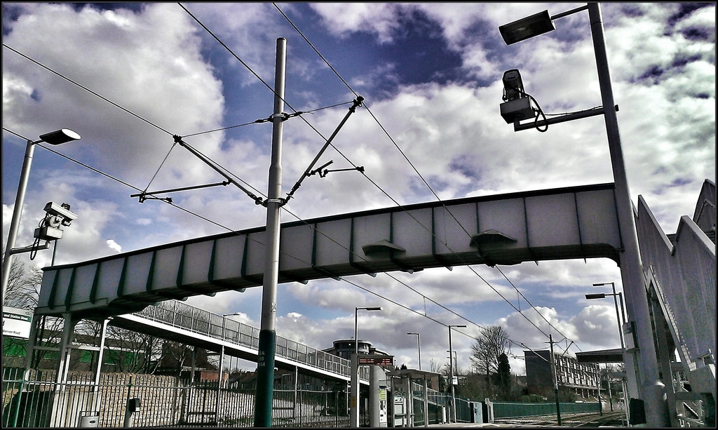 Basford Tram Stop Bridge (weekly theme entry) by phil_howcroft