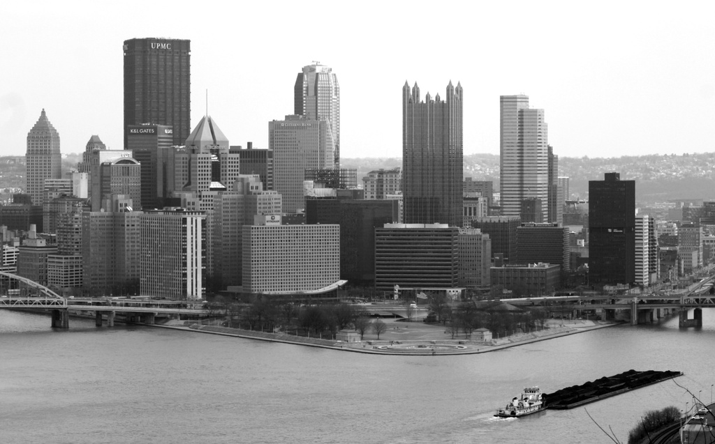 Pittsburgh's three rivers by mittens