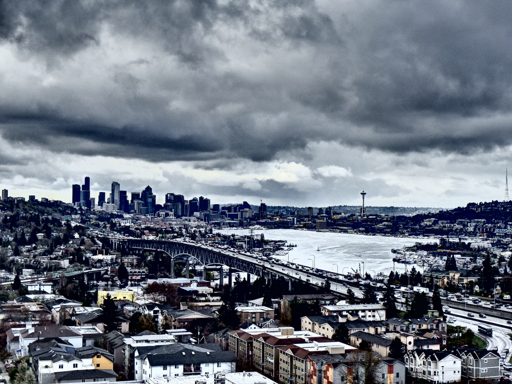Cloudy and Lovely Seattle by princessleia