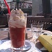 Strawberry juice with whipped cream by nami
