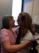 30th Mar 2014 - Saying bye to the dr's head nurse
