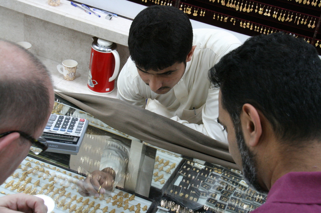 Gold Bargaining - at the gold Souq - Riyadh by bizziebeeme
