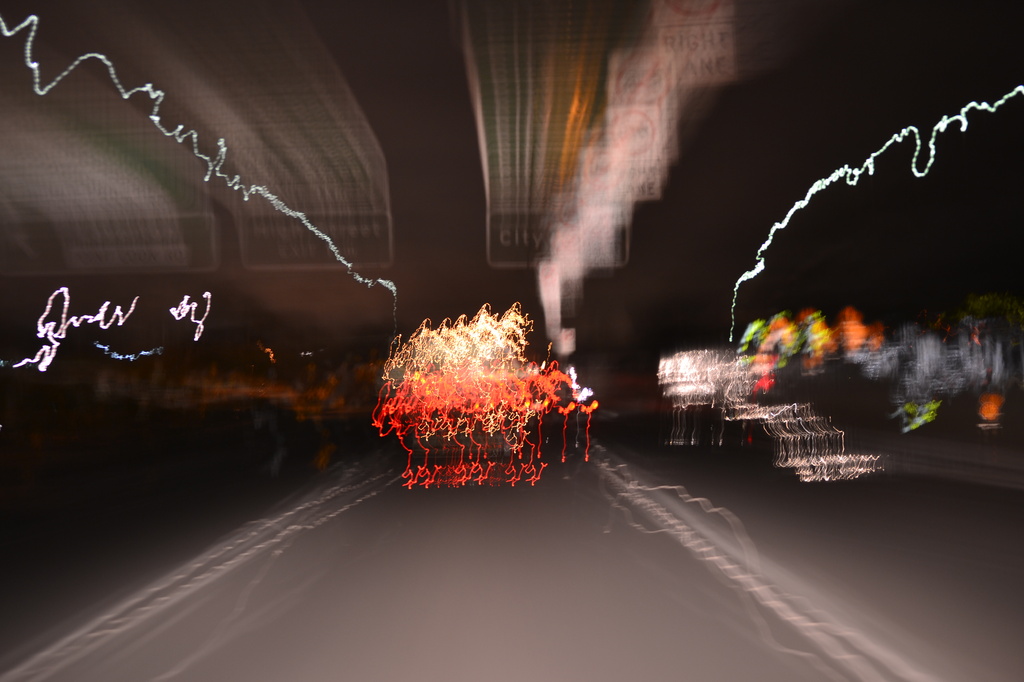 Abstract motion blur light trails by dianeburns