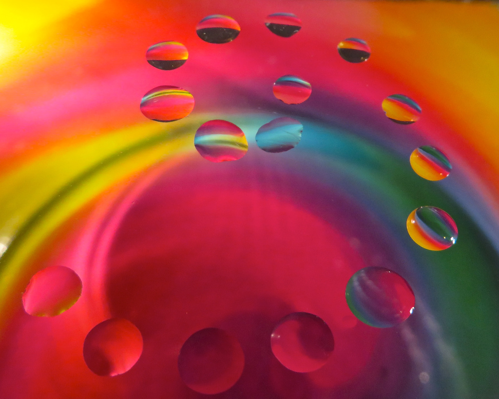 Rainbow Droplets by rosiekerr