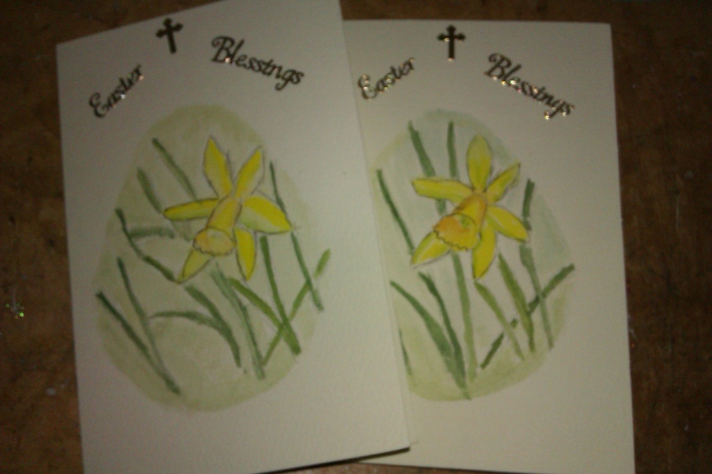 More Easter cards painted today by jennymdennis