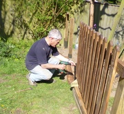 9th Apr 2014 - Puttting up fences