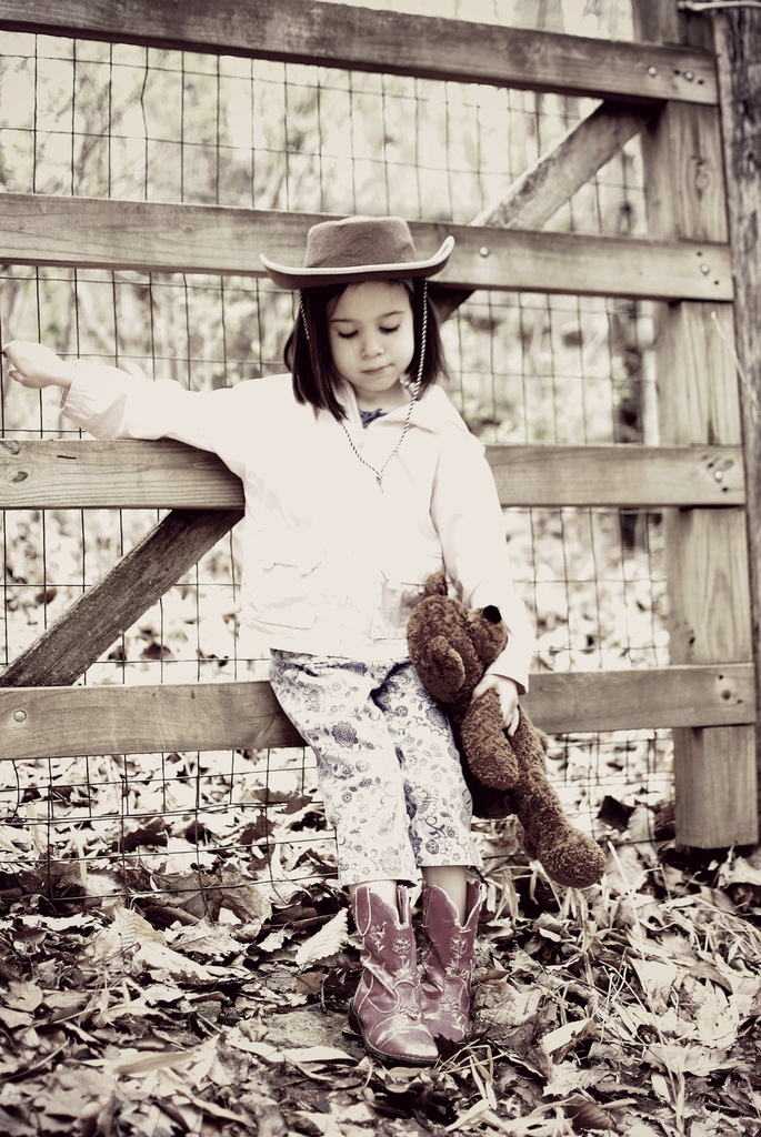 Lil Cowgirl and her Trusty Sidekick  by alophoto