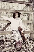 12th Apr 2014 - Lil Cowgirl and her Trusty Sidekick 