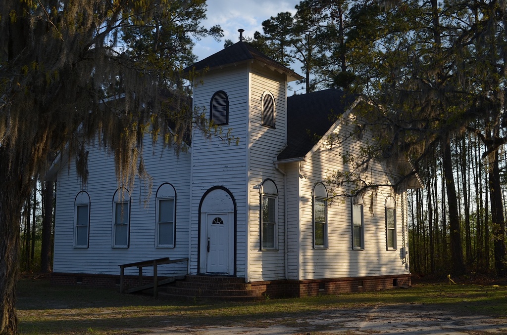 Country church light and shadows, Orangeburg County, SC  by congaree