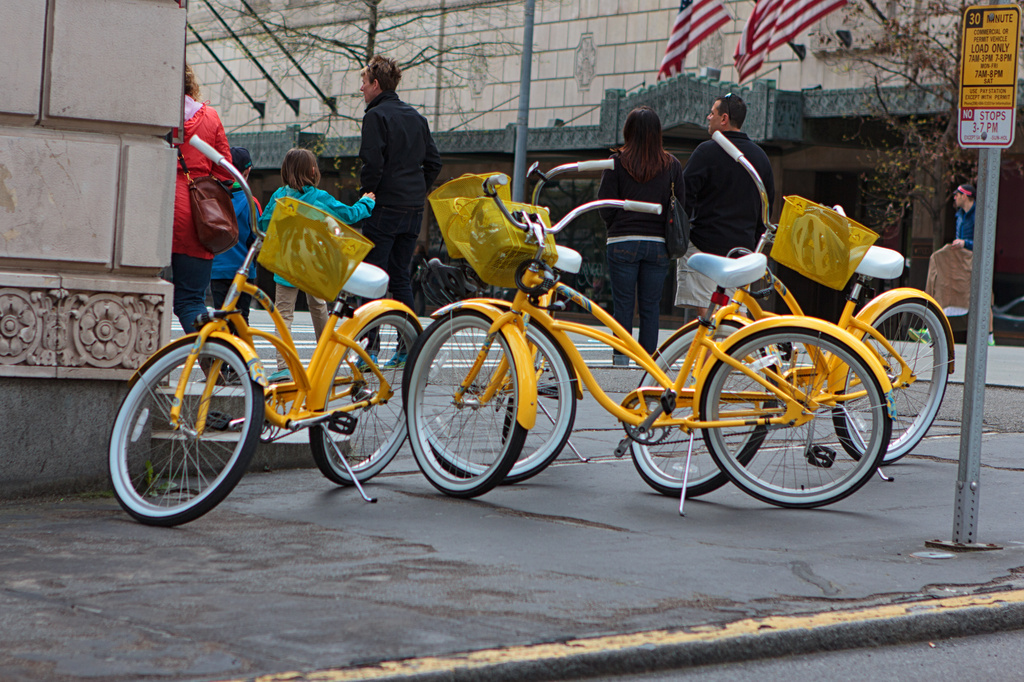 Bikes The Color Of Spring!   by seattle