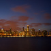 Chicago Skyline at Sunset by taffy