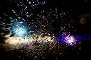 18th Apr 2014 - bucket list #73.65 lights through wet glass at night