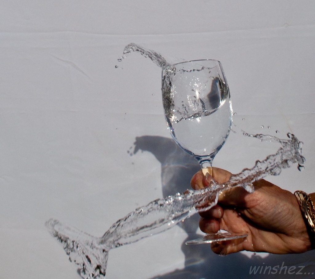 me, water and a wine glass by winshez