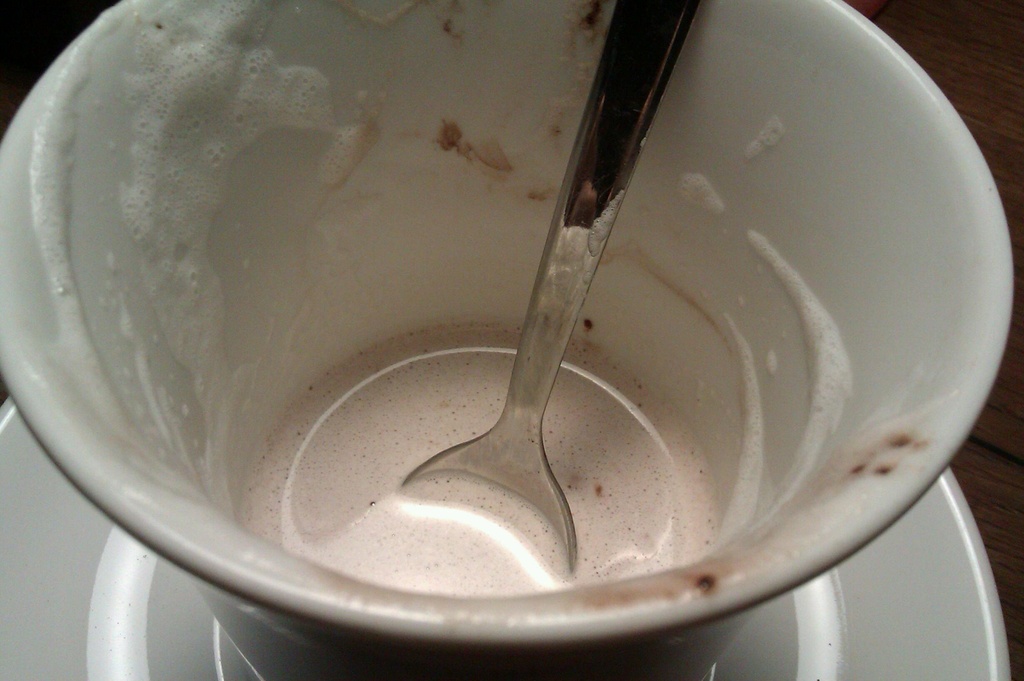 Cacao with lots of milk froth by nami