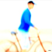 26th Apr 2014 - Biker in blue (r)