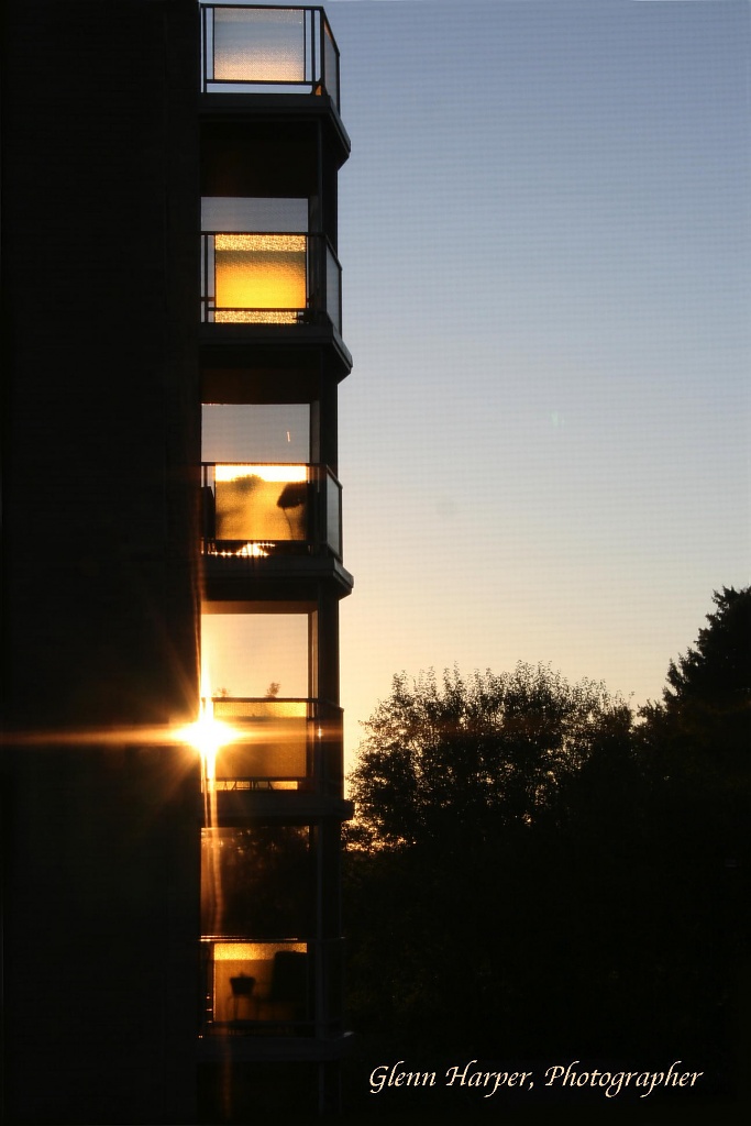 Balcony Sunset  by glennharper