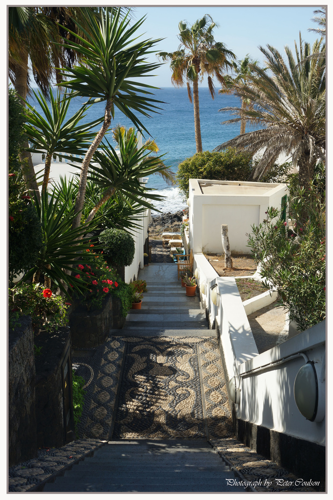 Pathway to Beach Restaurant  by pcoulson