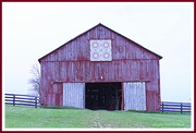 28th Apr 2014 - Faded Red Quilt Barn