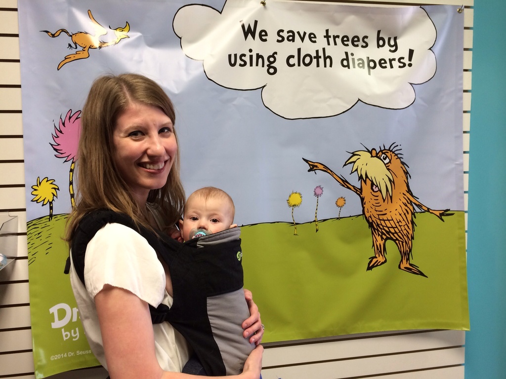 We participated in the Great Cloth Diaper Change in the hopes of breaking a world record.  by doelgerl
