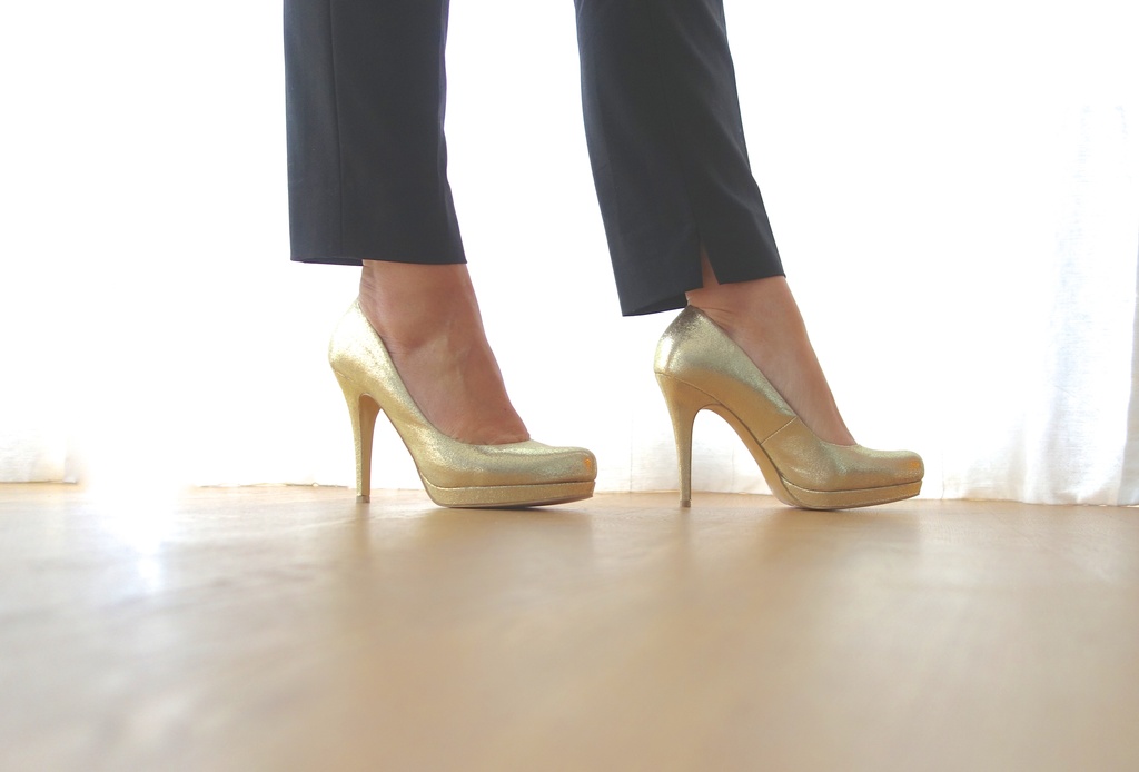 The golden shoes by cocobella