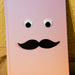 Mustache on a notebook by elisasaeter