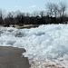 Ice crawlling out of the lake. by hellie