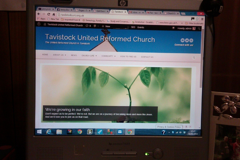 Learning how to use Wordpress for our church website by jennymdennis