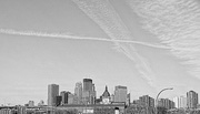 8th May 2014 - Minneapolis Skyline from a Speeding Car