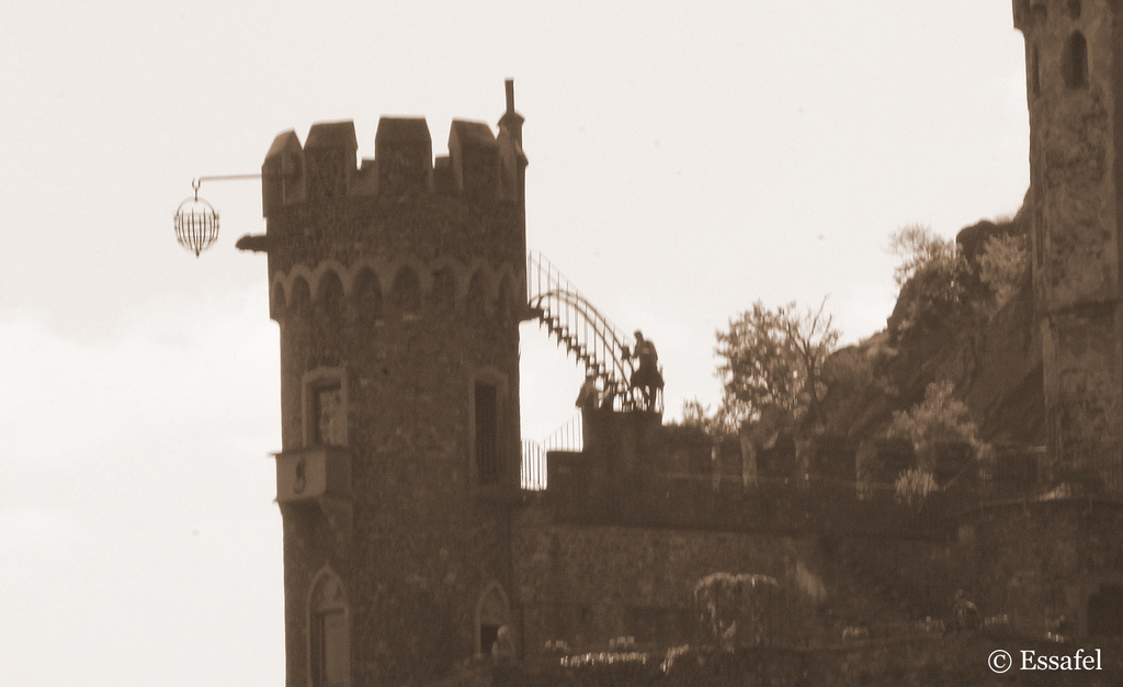 20140504 - Hanging cage, Burg Rheinstein by essafel