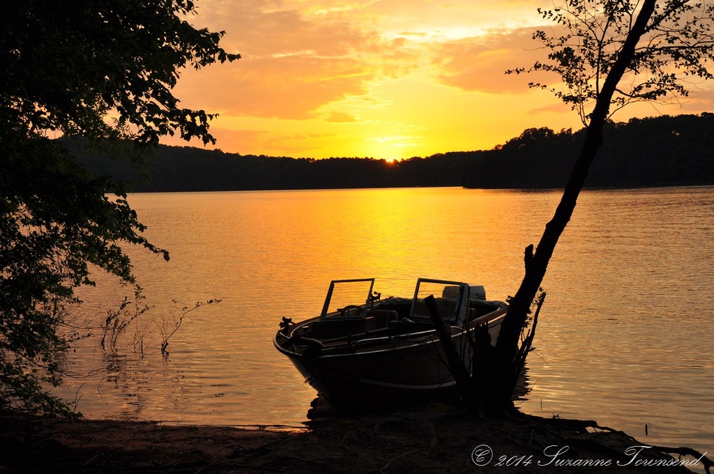 Sunset on Fishing Boat by stownsend