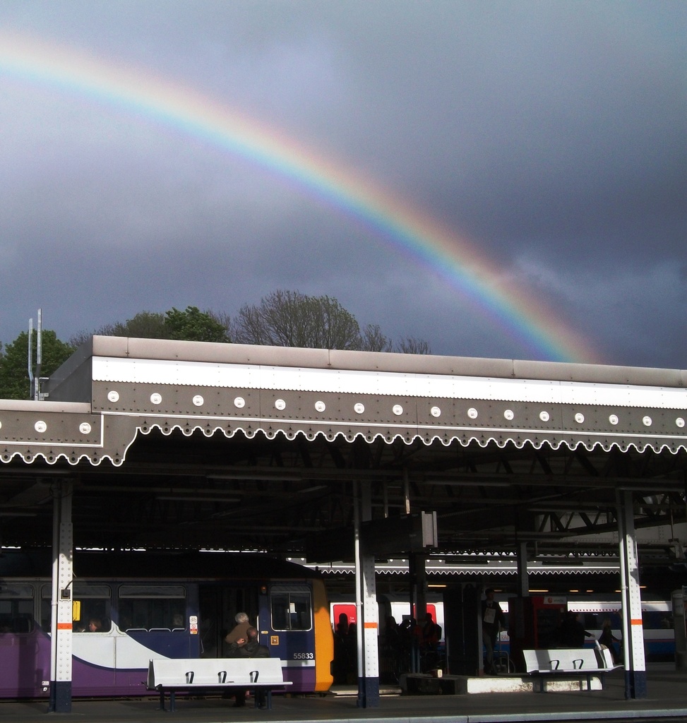 Northern rail at the end of the Rainbow, Sheffield by fishers