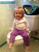 14th May 2014 - Adalyn on the potty