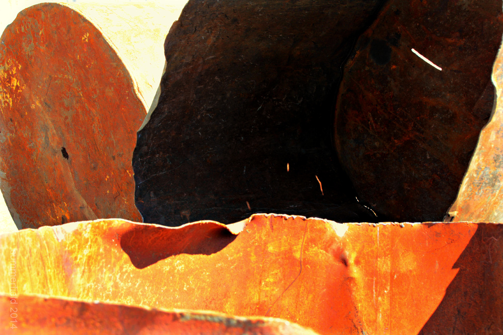 rusty abstract by summerfield