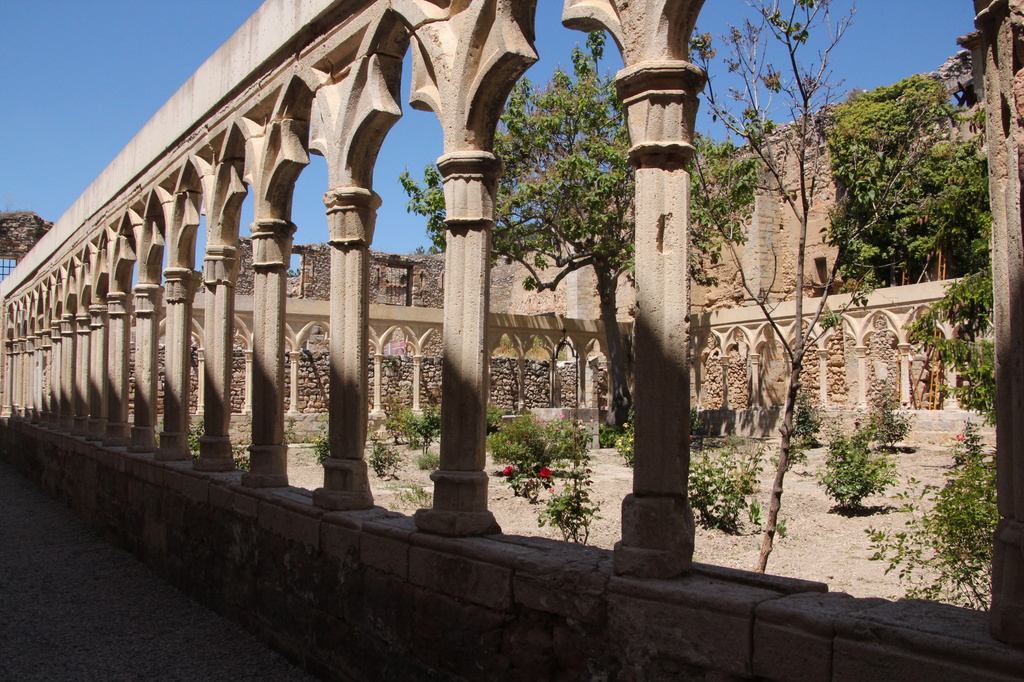 Castle cloisters at Morella by busylady