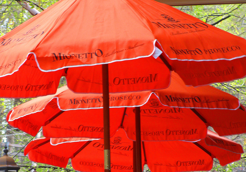 Orange Umbrellas by april16